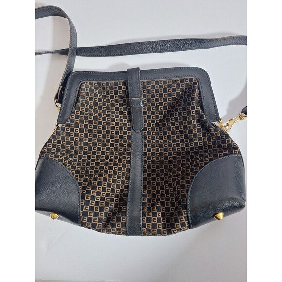 RONORA Vtg Suede Genuine Leather Y2K Shoulder Bag Handbag Purse Made In Italy - Picture 9 of 15